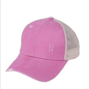 PINK Criss Cross Hats 🧢